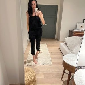 aritzia Sunday Best "tabata" jogger jumpsuit in black